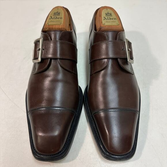 EUC J.M. Weston Beauborg Single Monk Strap Cap Toe Derby France UK 6.5 / US 7.5 main image 6
